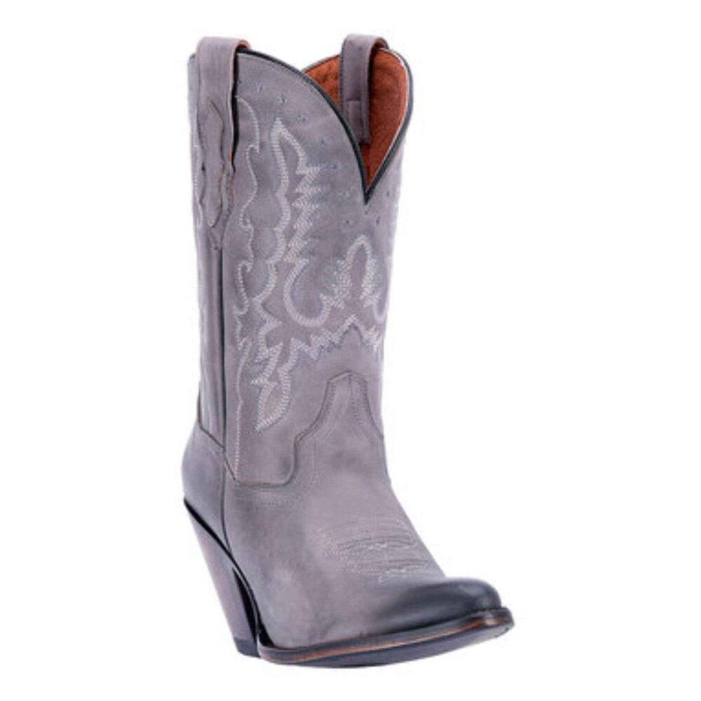 Dan Post Ladies 11" Stormee Cowgirl Boots Gray DP3705 Size 7.5